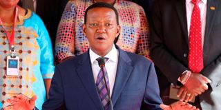 Kenya's Minister for Foreign and Diaspora Affairs Alfred Mutua