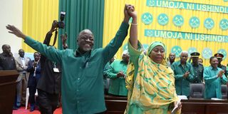 John Pombe Magufuli and Samia Suluhu Hassan