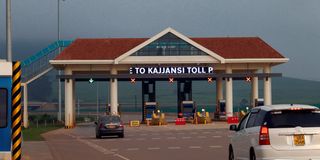 Kajjansi toll station along Uganda's Entebbe Expressway