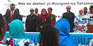 Tanzanian President Samia Suluhu Hassan