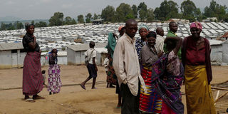 Displaced Congolese at Kigonze IDP camp in Ituri