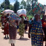Congolese refugees fleeing due to fighting 