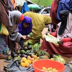 Somali refugees in a market at Hagadera Refugee Camp