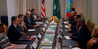 US Secretary of State Antony Blinken in Ethiopia