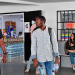 African students at a university campus in Tunisia 