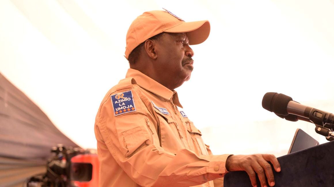 Kenya's opposition leader Raila Odinga 