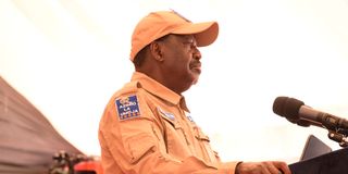 Kenya's opposition leader Raila Odinga 