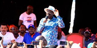 Kenyan opposition leader Raila Odinga 