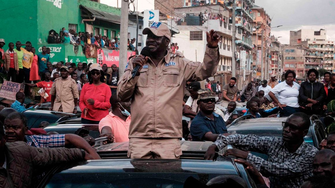 Leader of Kenya’s opposition Raila Odinga 