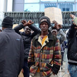 African migrants protest in Tunisia