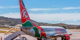 A Kenya Airways plane