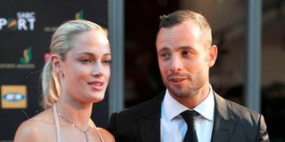 Oscar Pistorius and his girlfriend Reeva Steenkamp