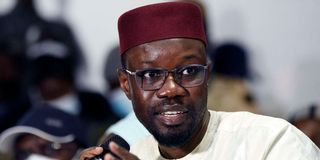 Senegalese presidential hopeful Ousmane Sonko