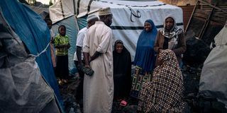 IDP camp in Goma, eastern DR Congo