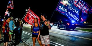 Supporters of former US President Donald Trump