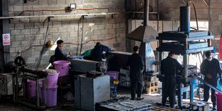 A workshop at TileGreen in Egypt’s Ashir min Ramadan