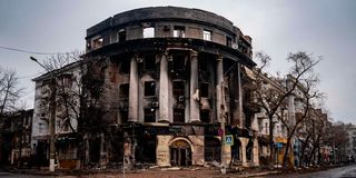 a building in Bakhmut