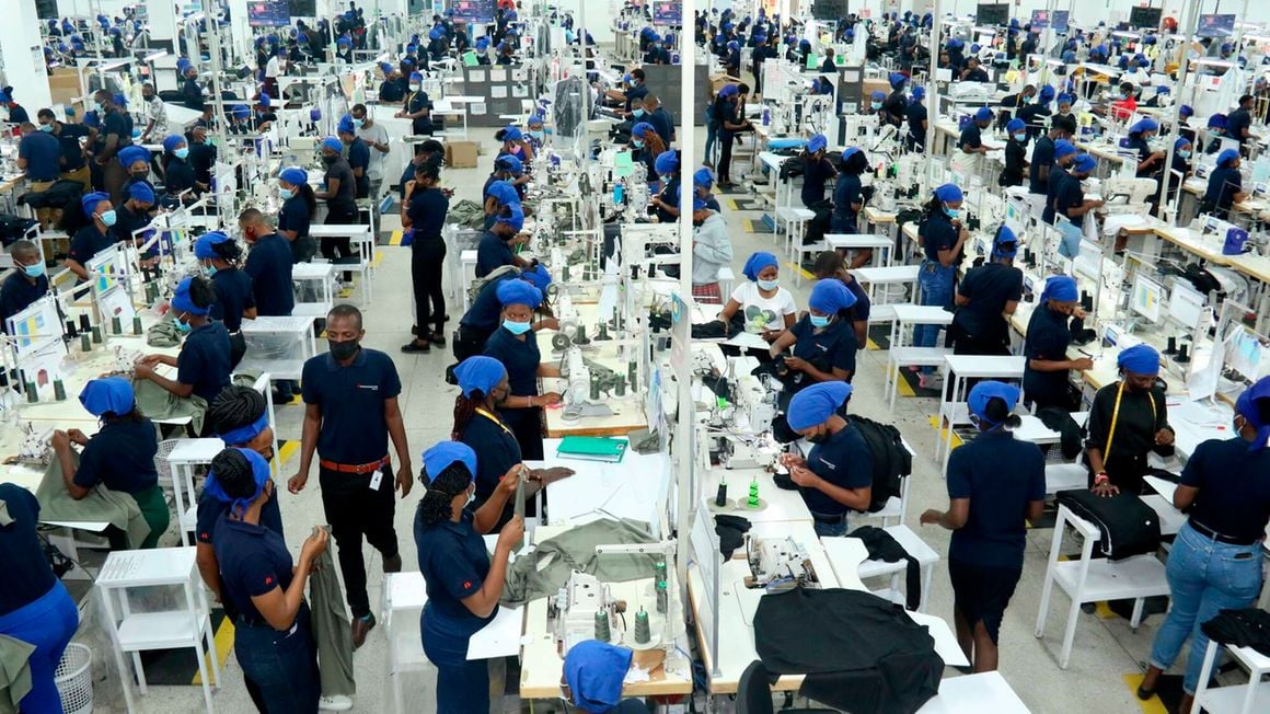 Workers at the Export Processing Zone in Athi River, Kenya. 