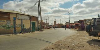 A street in Las Anod town, Somaliland