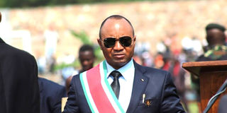 Burundi's former prime minister Alain-Guillaume Bunyoni 