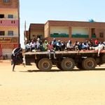 People fleeing the fighting in Sudan 