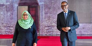 Tanzania’s President Samia Suluhu and Rwanda’s Paul Kagame