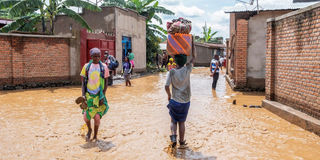 Rwanda floods Rubavu district
