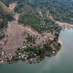 landslide triggered by heavy rain in Bushushu village, eastern DRC