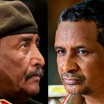 Abdel Fattah al-Burhan and Mohamed Hamdan Daglo