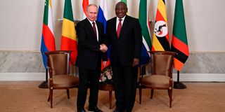 Ramaphosa and Putin
