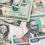 US dollars and Kenya shilling notes