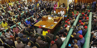 The Ugandan Parliament during a past session.