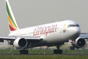 An Ethiopian Airlines plane.