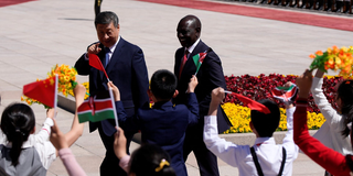 William Ruto and Xi Jinping