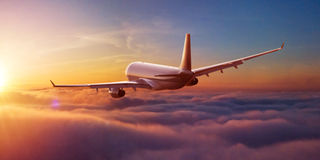 airplane in the sky