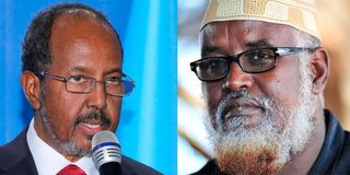 Hassan Sheikh Mohamud and Ahmed Islam Madobe