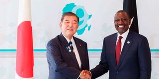 Shigeru Ishiba and William Ruto
