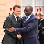 Emmanuel Macron and William Ruto